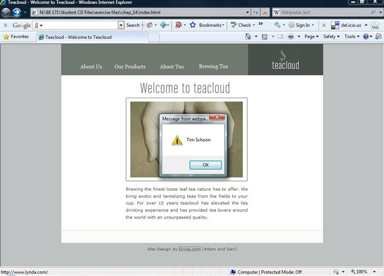 popup window