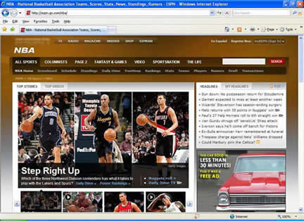 ESPN's NBA Page